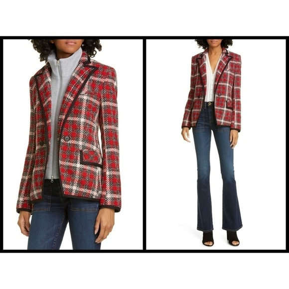 💕VERONICA BEARD💕 Tweed Harriet Cutaway Blazer - Picture 3 of 8